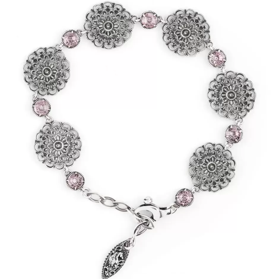 Donna Ellius Jewelry Bracciale Floreale Con Pietre