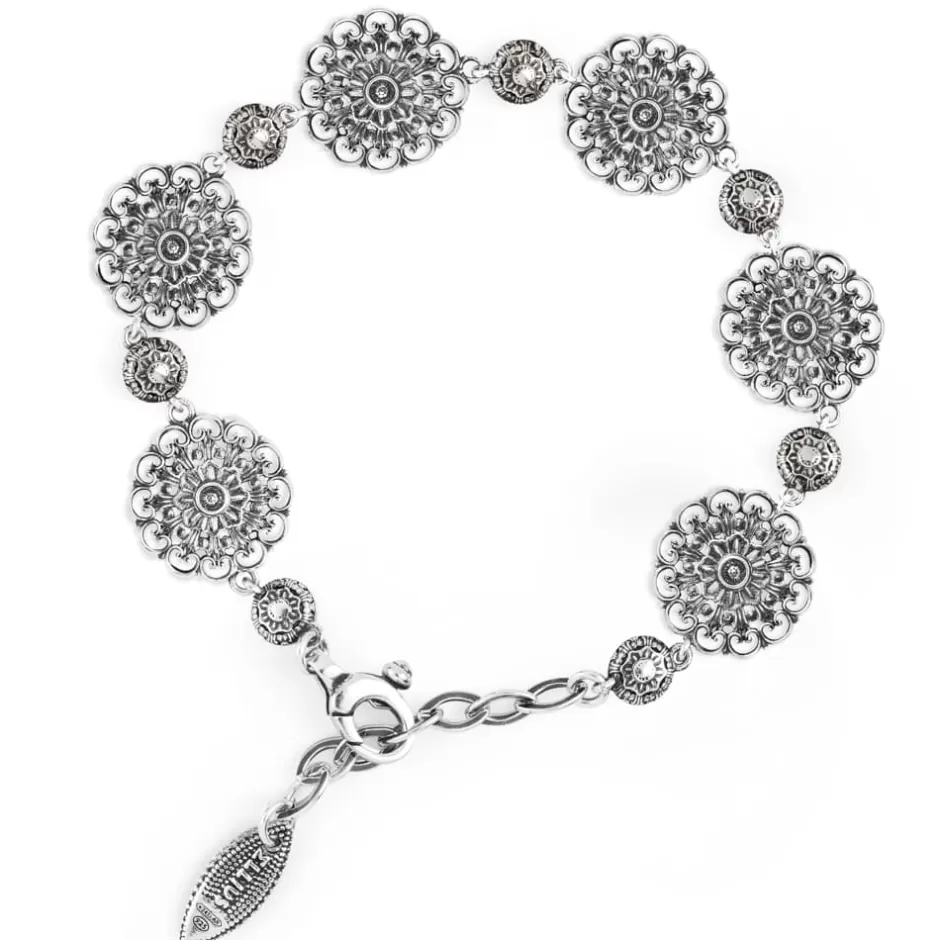 Donna Ellius Jewelry Bracciale Floreale Con Pietre