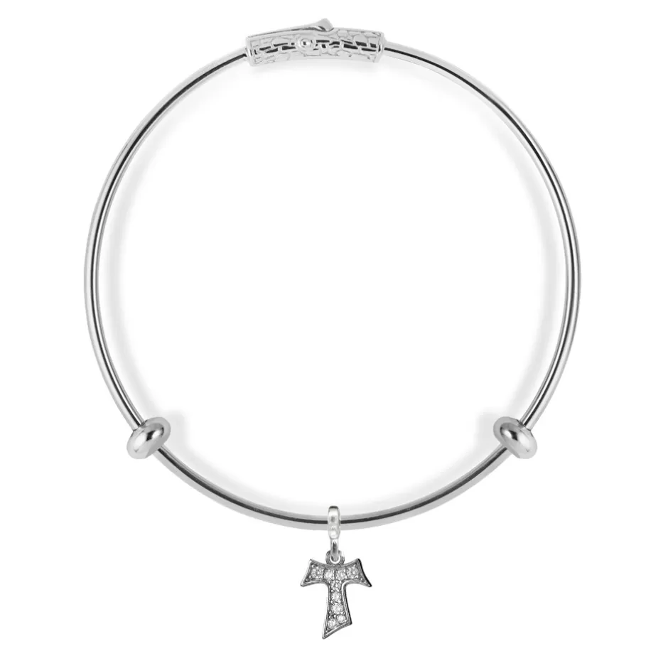 Donna Ellius Jewelry Bracciale Rigido Opus Con Charm Tau