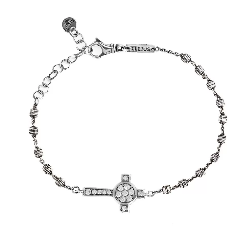 Donna Ellius Jewelry Bracciale Rosario Croce Nativita Con Pietre