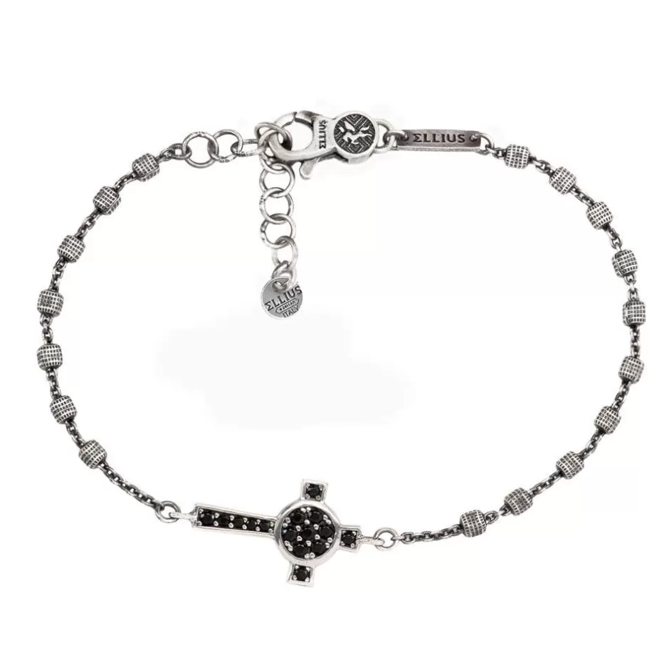 Uomo Ellius Jewelry Bracciale Rosario Croce Nativita Con Pietre Uomo