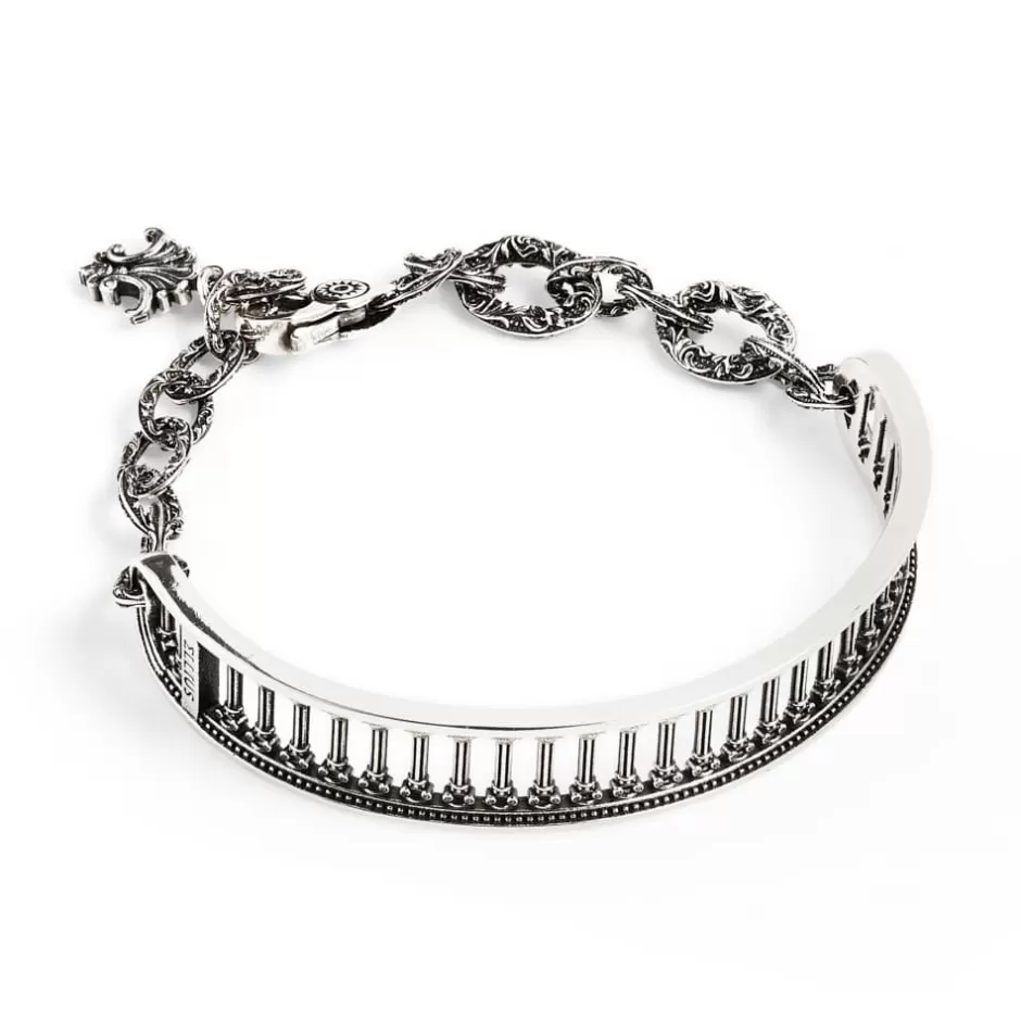 Donna Ellius Jewelry Bracciale Tempio Romano Con Catena