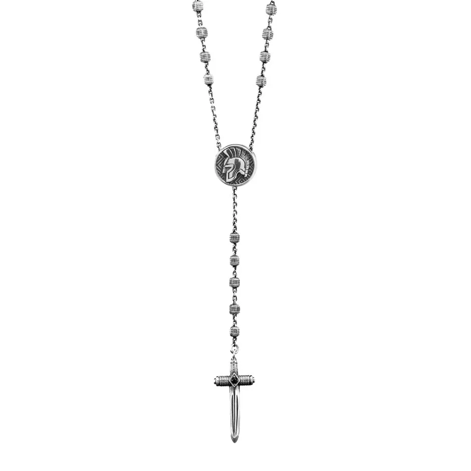 Uomo Ellius Jewelry Collana Rosario Gladiatore