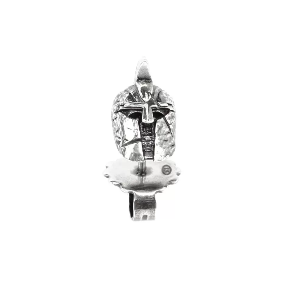 Uomo Ellius Jewelry Orecchino Elmo Gladiatore Farfalla